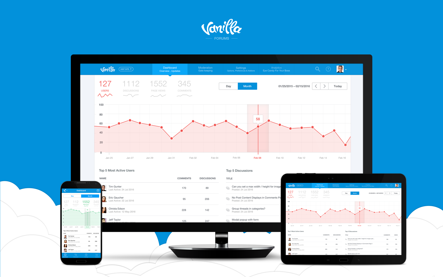 screenshot of Higher Logic Vanilla